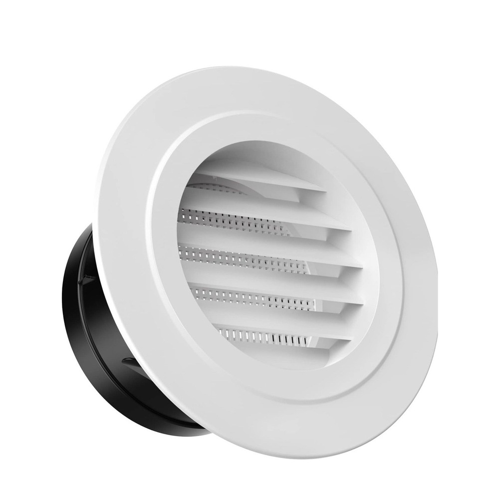 Soffit Vents 4 Inch Round Vent Cover‎ Air Vent with Built-in a Fly Screen T1